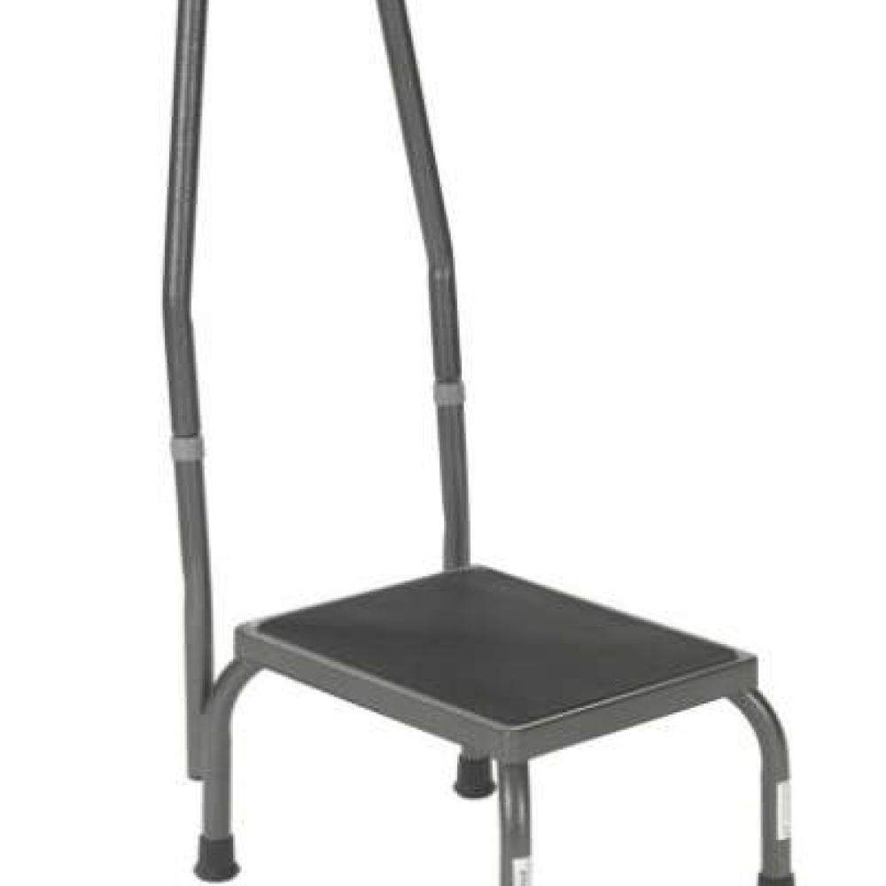 Foot Stool with Handrail